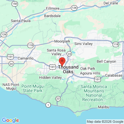 Map to  office in Thousand Oaks, CA