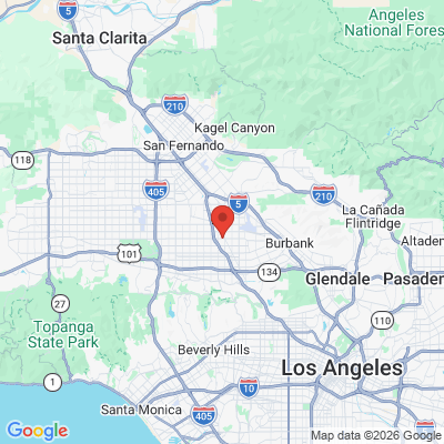 Map to  office in North Hollywood, CA