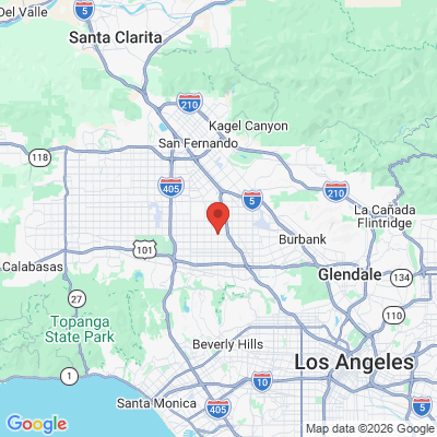 Map to OXY DENTAL office in Los Angeles, CA