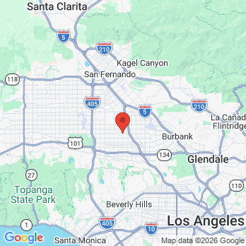 Map to OXY DENTAL office in Los Angeles, CA