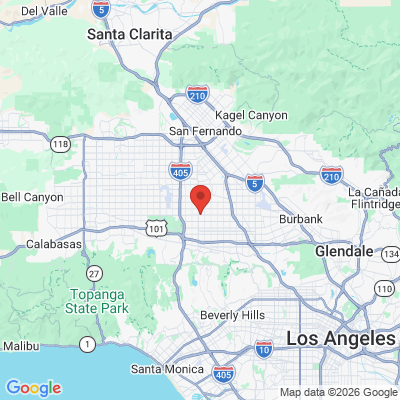 Map to Van Nuys Childrens Dentistry and Orthodontics office in Van Nuys, CA