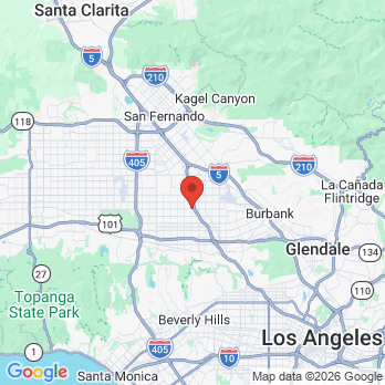 Map to Roy M. Beals, D.D.S. office in North Hollywood, CA