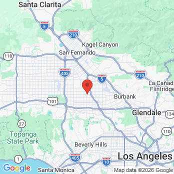 Map to Comfort Care Dental office in North Hollywood, CA