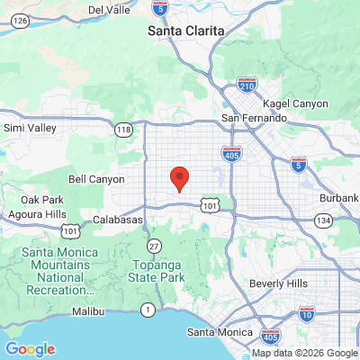 Map to Esthetic Smile Dental  office in Los Angeles, CA