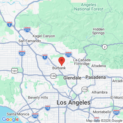 Map to  office in Burbank, CA