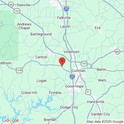 Map to  office in Baldwin, AL