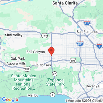 Map to West Valley Dental Center office in Los Angeles, CA
