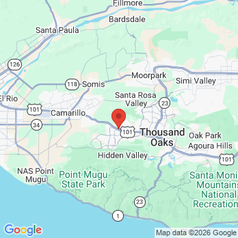 Map to Julie Ann Valde DDS office in Newbury Park, CA