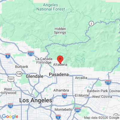 Map to  office in Altadena, CA