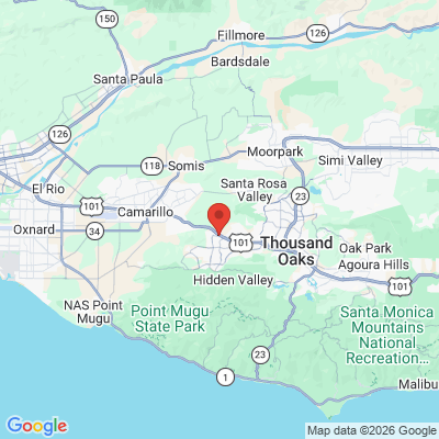 Map to Elite Dentistry office in Thousand Oaks, CA