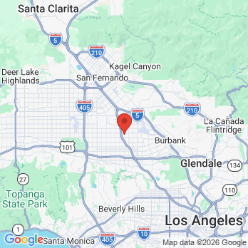 Map to Drs. Montes and Romero Dental Office office in North Hollywood, CA