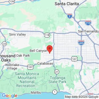 Map to Fallbrook Dental Group office in Los Angeles, CA