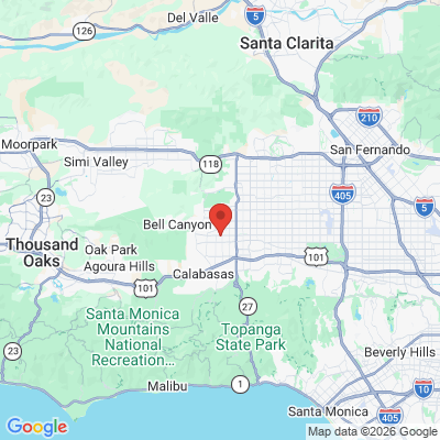 Map to Fallbrook Dental Group office in Los Angeles, CA