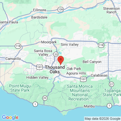 Map to  office in Thousand Oaks, CA