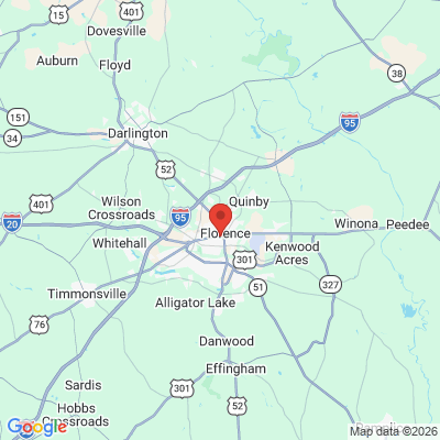 Map to  office in Florence, SC