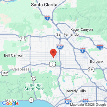 Map to Open Dental Group office in Los Angeles, CA