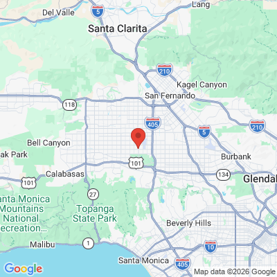 Map to Open Dental Group office in Los Angeles, CA