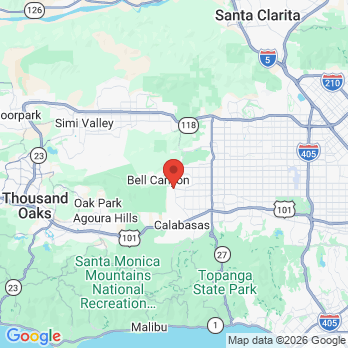 Map to HEDELINA BRILLANTES-DAULO DDS, GENERAL DENTISTRY office in West Hills, CA