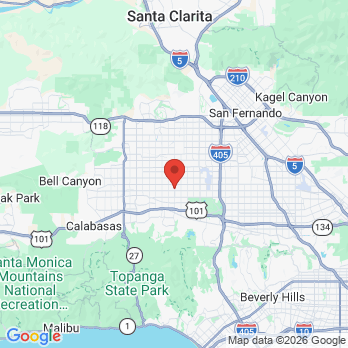 Map to Meir Shamy DDS, Inc. office in Reseda, CA