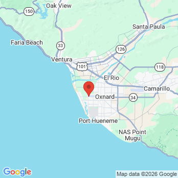 Map to Marina Dental office in Oxnard, CA