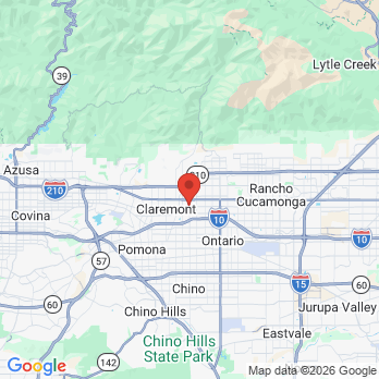 Map to Upland Laser Dental Center office in Upland, CA