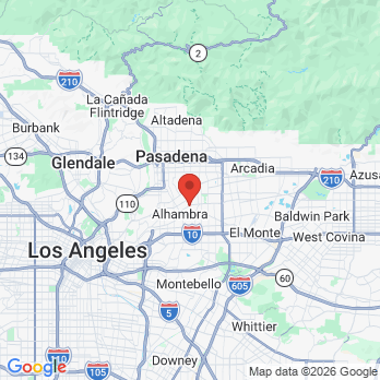 Map to L. Andrew Mutch DDS - Dentist Alhambra office in Alhambra, CA