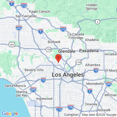 Map to Inspired Smiles office in Los Angeles, CA