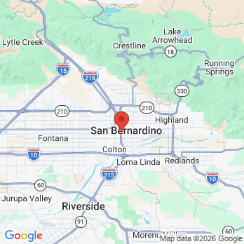 Map to Children's Choice Dental Care office in San Bernardino, CA