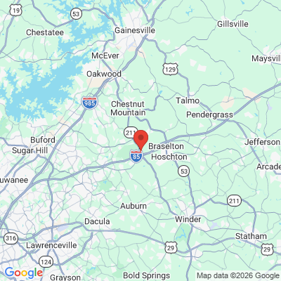 Map to  office in Braselton, GA