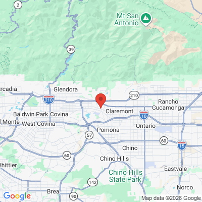 Map to Hanawalt Wes Dental office in La Verne, CA