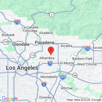 Map to Dr Arturo Castellanos LLC office in San Gabriel, CA
