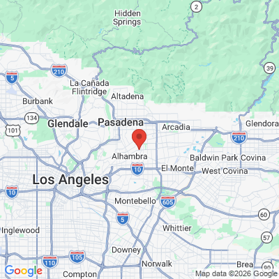 Map to Dr Arturo Castellanos LLC office in San Gabriel, CA