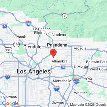 Map to Adrian Sanchez, D.D.S office in South Pasadena, CA