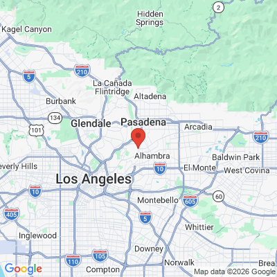 Map to Adrian Sanchez, D.D.S office in South Pasadena, CA