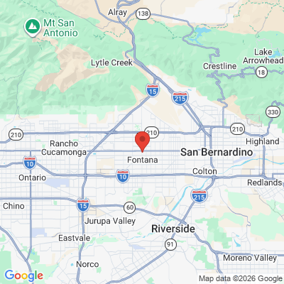 Map to 3688344321 office in Fontana, CA