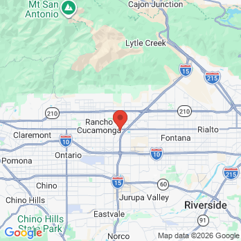 Map to Rancho Dentistry office in Rancho Cucamonga, CA