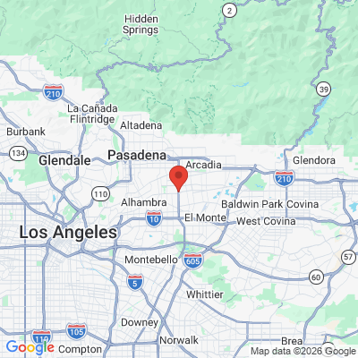 Map to  office in Temple City, CA