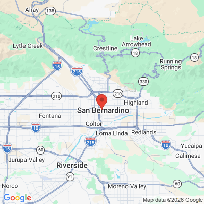 Map to  office in San Bernardino, CA