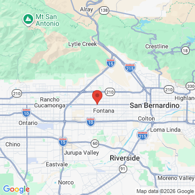 Map to Healthy Smile Dental Practice office in Fontana, CA