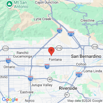 Map to Healthy Smile Dental Practice office in Fontana, CA
