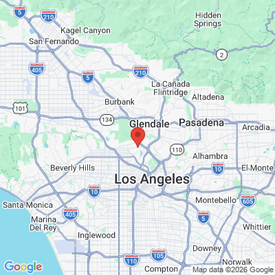 Map to Maison LA Dental office in Los Angeles, CA