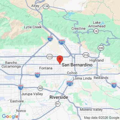 Map to  office in Rialto, CA