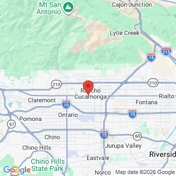 Map to Foothill Family Dentistry: Desai Manisha S DDS office in Rancho Cucamonga, CA