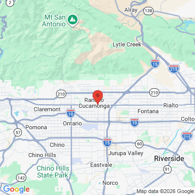 Map to Wonderful Life Dental office in Rancho Cucamonga, CA