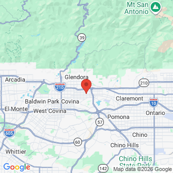 Map to Eccodental office in Glendora, CA