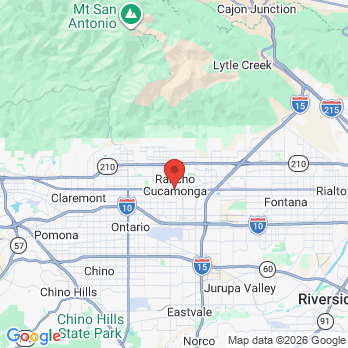 Map to Finesse Dental office in Rancho Cucamonga, CA