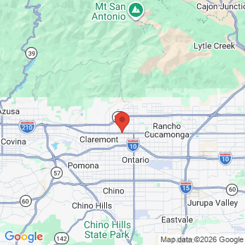 Map to Radix Endodontics office in Upland, CA