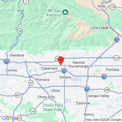 Map to Upland Dental Group and Implant Center office in Upland, CA