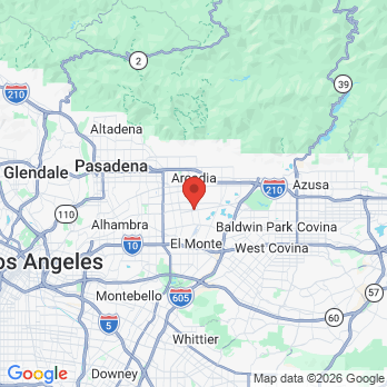 Map to Brian Y Kuo DDS Corp office in Arcadia, CA