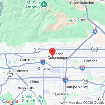 Map to Accent on Dentistry office in Rancho Cucamonga, CA